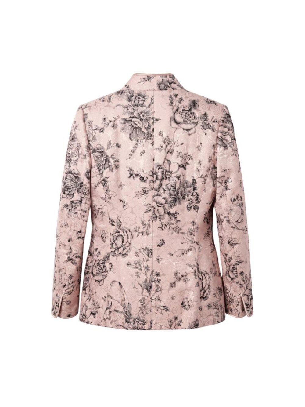 Silk Cotton Pink Floral Blazer - NWT - Picture 2 of 6